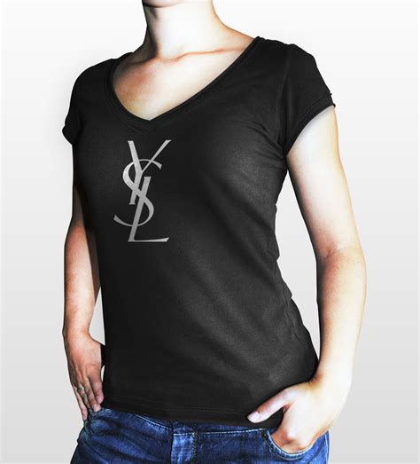 cheap womens ysl logo t shirt|ysl sweatshirt women.